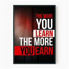 Knowledge Pays - Black Frame