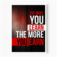 Knowledge Pays - White Frame