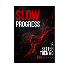 Progress Over Perfection - No Frame
