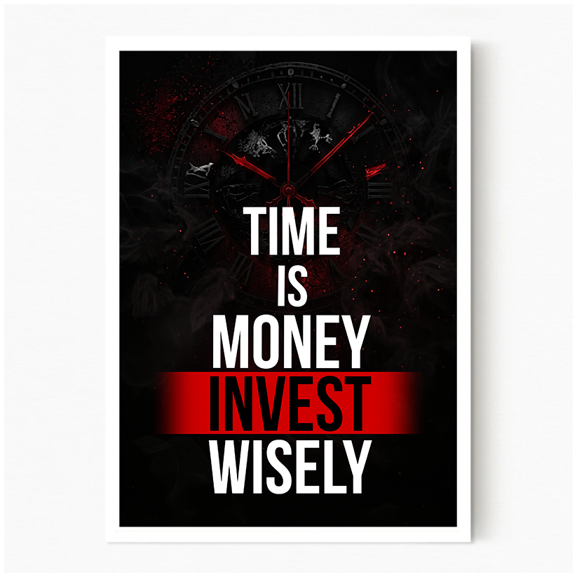 Time Investment - White Frame