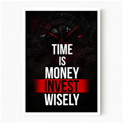 Time Investment - White Frame